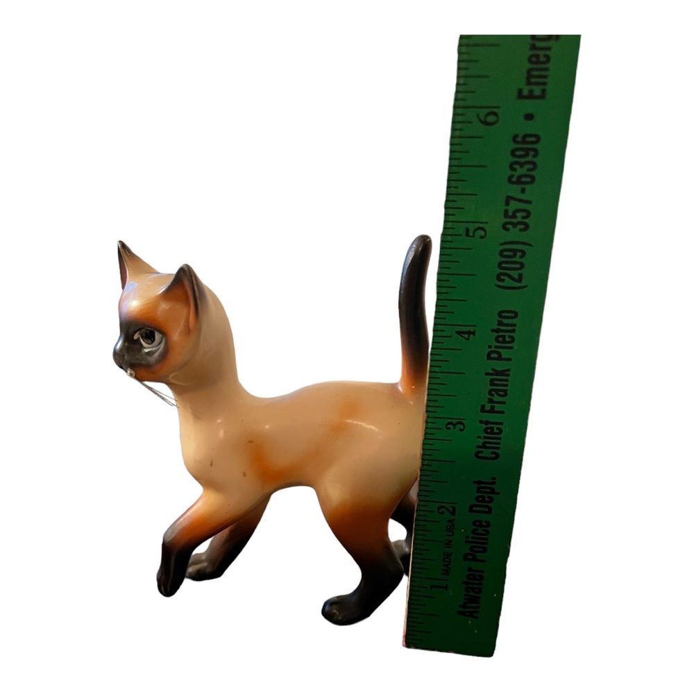 Vintage Norcrest China Siamese Cat Porcelain Figurine Japan - Picture 11 of 12